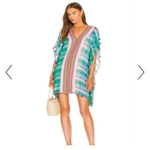 Pitusa Blue Loop Weave Mini Thobe Coverup O/S